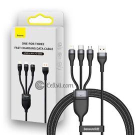 Baseus One-For-Three Fast Charging Data Cable