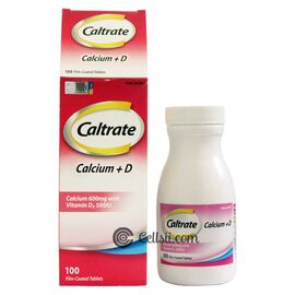 Caltrate Calcium+D 600mg with Vitamin D 100 Tablets