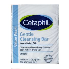 Cetaphil Gentle Cleansing Bar Value Pack 3X127g