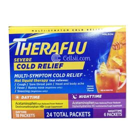 Theraflu Cold Relief Day & Night Time 24 Packets