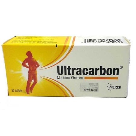 Ultracarbon Medicinal Charcoal 250mg 50 Tablets Ultracarbon Medicinal Charcoal 250mg 50 Tablets