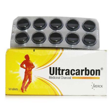 Ultracarbon Medicinal Charcoal 250mg 50 Tablets