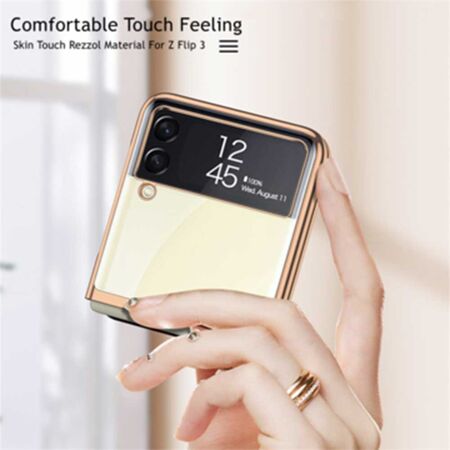 Electroplate Transparent Hard Case for Samsung Galaxy Z Flip3