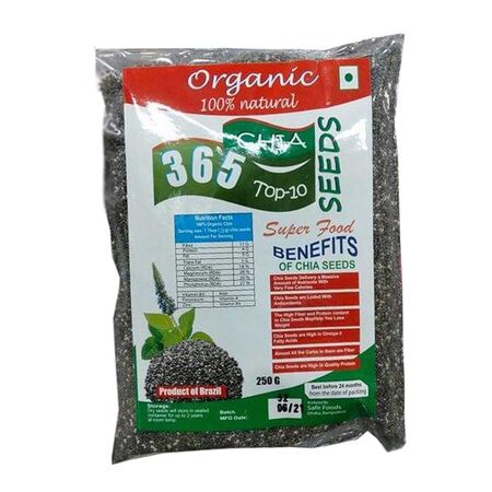 365 Organic 100% Natural Chia Seeds 200g