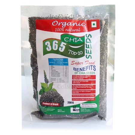 365 Organic 100% Natural Chia Seeds 200g