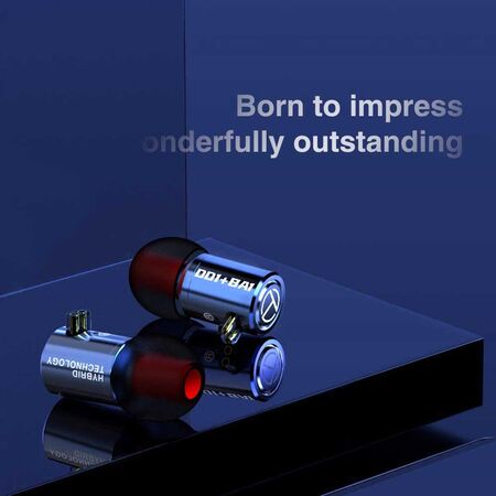 TRN M10 1BA 1DD Dual Driver Earphones