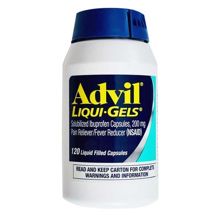 Advil Pain Reliever Fever Reducer Caplets 120 Capsules