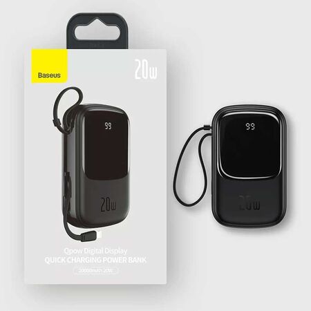 Baseus 20W 20000mAh Power Bank with iP Cable Packaging