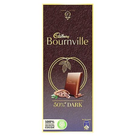 Cadbury Bournville 50% Dark Premium Chocolate 80g