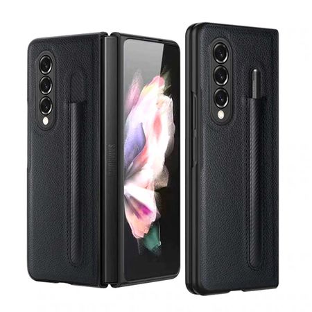 Leather Case with S-Pen Holder for Samsung Galaxy Z Fold 3
