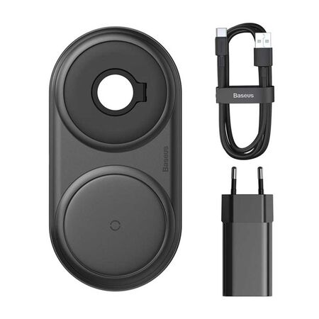 Baseus Planet 2 in 1 Cable Winder + Wireless Charger Baseus Planet 2 in 1 Cable Winder + Wireless Charger