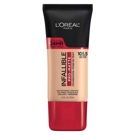 L'Oreal Paris Infallible Pro Matte Foundation 105.5 Light Beige 30ml