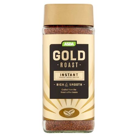 ASDA Gold Roast Decaf Instant Freeze Dried Coffee ASDA Gold Roast Decaf Instant Freeze Dried Coffee