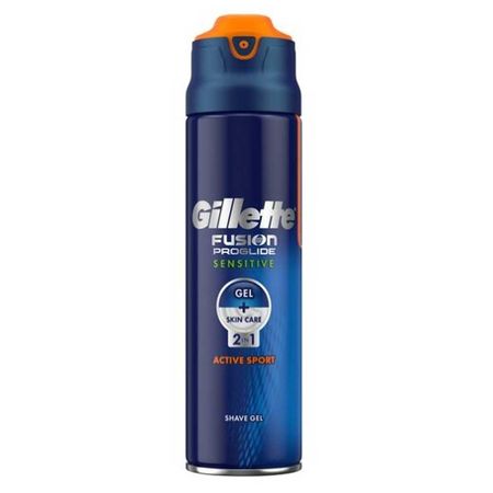 Gillette Fusion Proglide Sensitive 2in1 Active Sport Shaving Gel 170ml