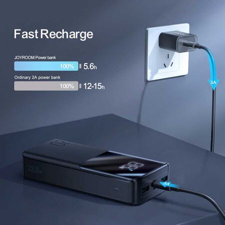 Joyroom JR-QP192 Fast Charging 20000mAh Power Bank with LCD Display