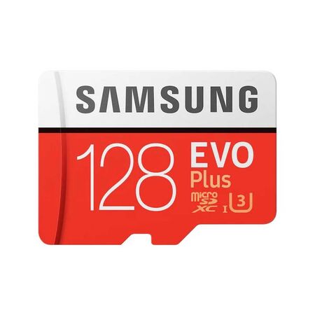 Samsung Evo Plus 128 GB Memory Card With SD Adapter