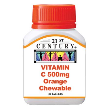 21st Century Vitamin C 500mg Orange Chewable 100 Tablets