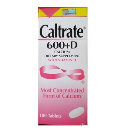 Caltrate 600+D Calcium 100 Tablets