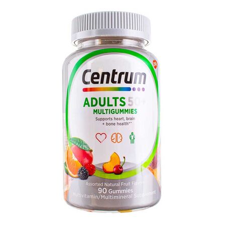 Centrum Adults 50+ Multigummies Natural 90 Gummies