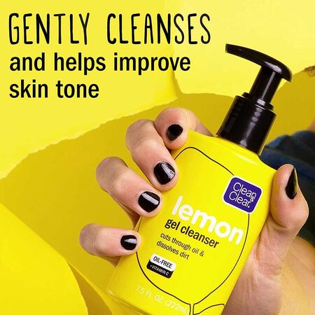 Clean & Clear Lemon Gel Facial Cleanser with Vitamin 222ml
