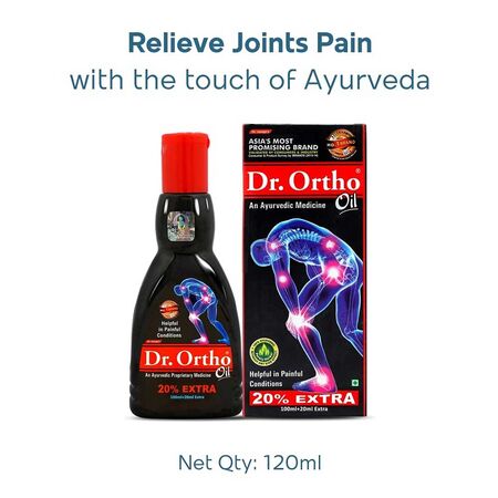 Dr Ortho Pain Relief Oil 100ml+20ml Extra Dr Ortho Pain Relief Oil 100ml+20ml Extra