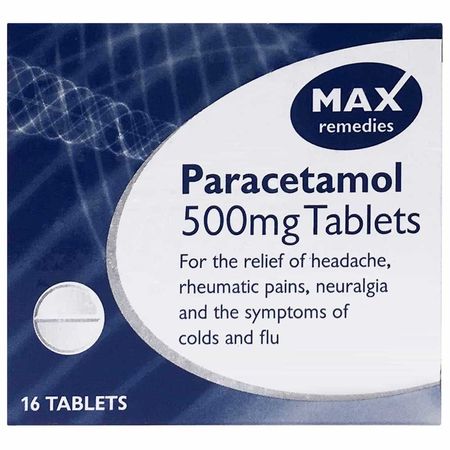 Max Paracetamol 500mg Tablets 16 Pack