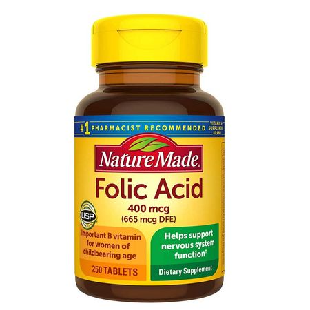 Nature Made Folic Acid 400 mcg 250 Counts