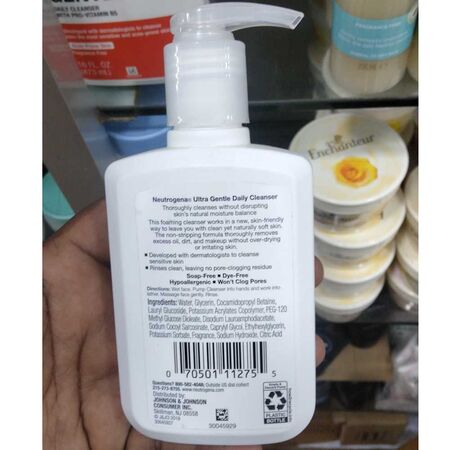 Neutrogena Ultra Gentle Daily Cleanser for Sensitive Skin 171ml Neutrogena Ultra Gentle Daily Cleanser for Sensitive Skin 171ml