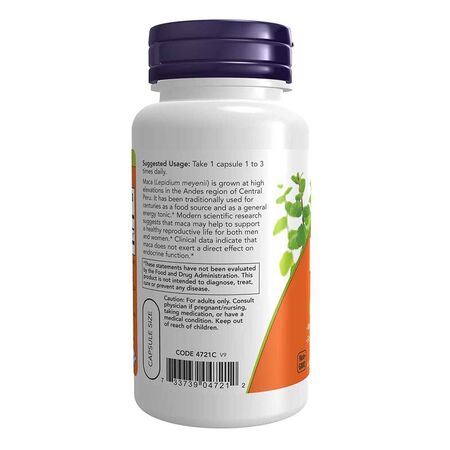 Now Maca 500mg 100 Veg Capsules