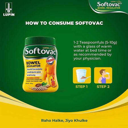 Softovac SF Sugar Free Bowel Regulator Powder 100g