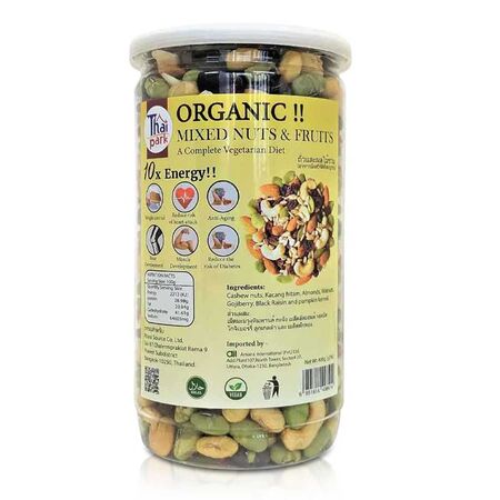 Thai Park Organic Mixed Nuts & Fruits 200g