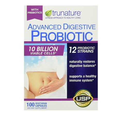 Trunature Advanced Digestive Probiotic 100 Capsules