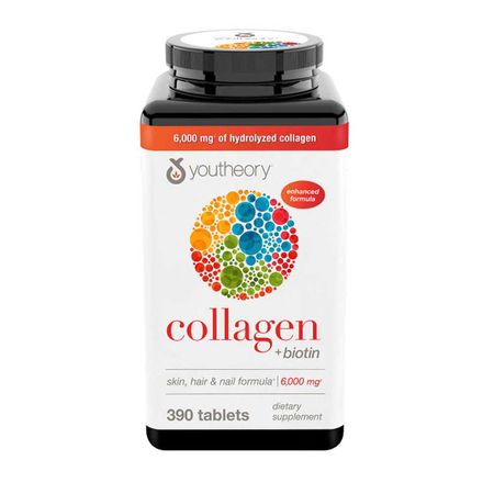 Youtheory Collagen Plus Biotin 390 Tablets