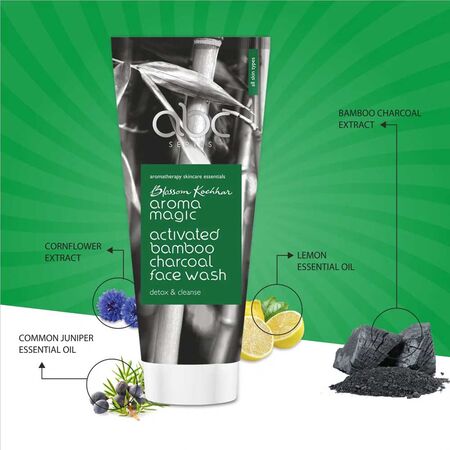 Aroma Magic Activated Bamboo Charcoal Face Wash 100ml
