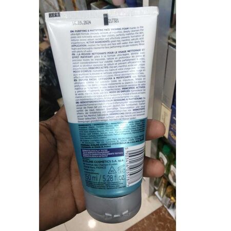 Eveline FaceMed+ Purifying Face Wash Gel with Tea Tree Oil for Skin 150ml