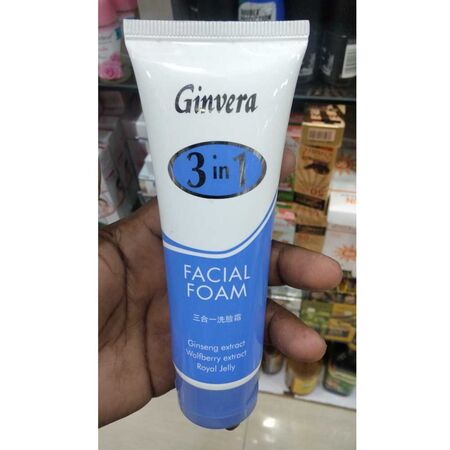 Ginvera 3 In 1 Facial Foam 100g Orginal