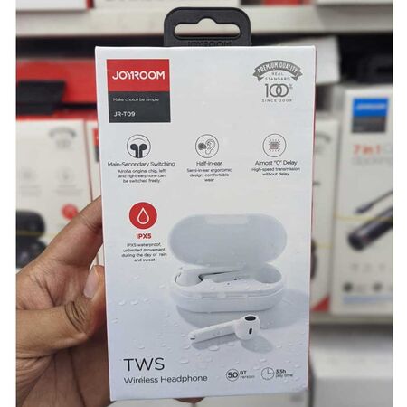 Joyroom JR-T09 Bluetooth 5.0 Ture Wireless Earphones Box Packaging