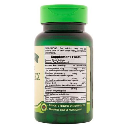 Nature’s Truth High Potency B Complex Plus 90 Tablets