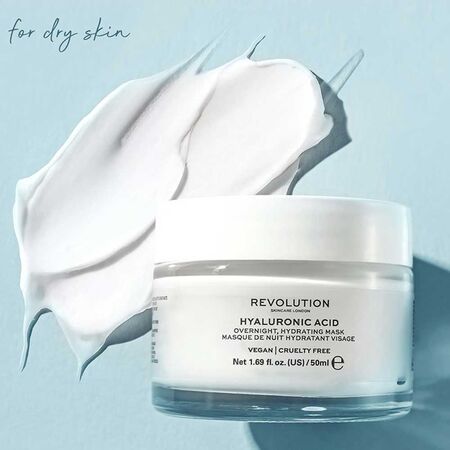 Revolution Skincare Hyaluronic Acid Overnight Hydrating Mask 50ml Revolution Skincare Hyaluronic Acid Overnight Hydrating Mask 50ml