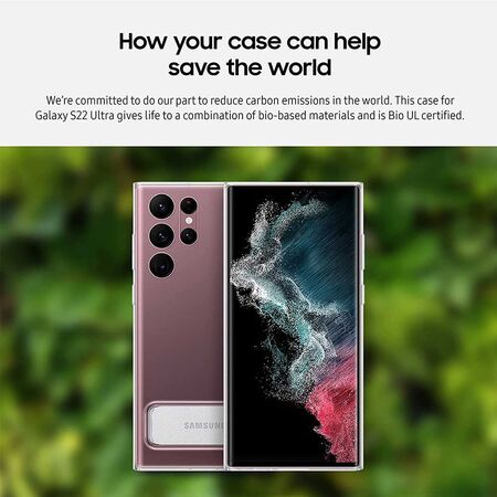 Samsung Clear Standing Cover for Galaxy S22 Ultra