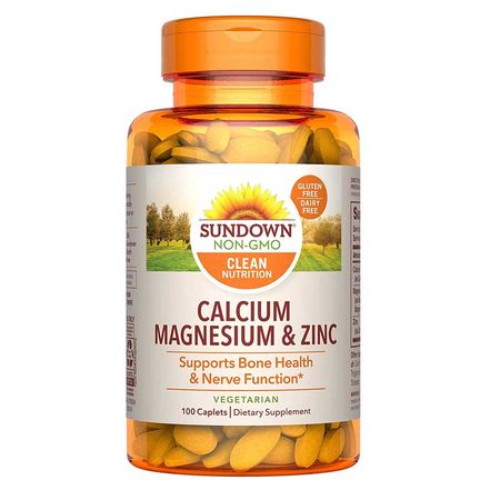 Sundown Naturals Calcium Magnesium and Zinc 100 Caplets
