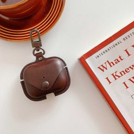 Premium PU Leather Unique Design Protective Case for Airbuds