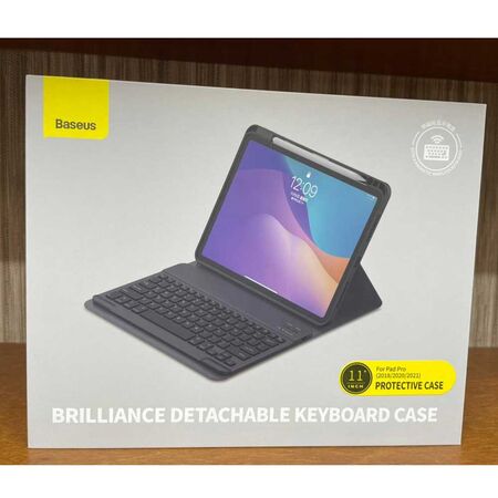 Baseus Brilliance Detachable Keyboard Leather Case For iPad Box Packeging