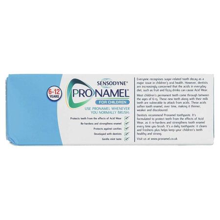 Sensodyne Pronamel Gentle Mint Toothpaste (6-12 Years) 50ml Sensodyne Pronamel Gentle Mint Toothpaste (6-12 Years) 50ml