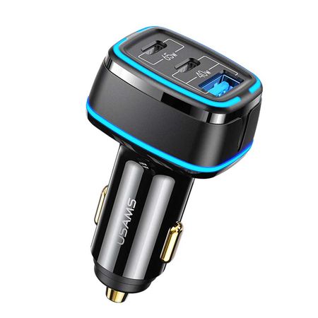 Usams 105W 3 Ports Fast Car Charger Adapter