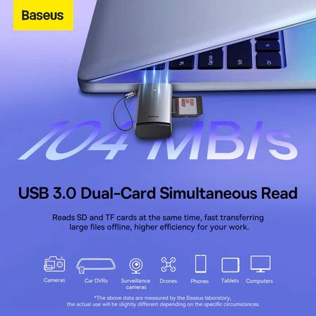 Baseus Airjoy USB A to SD / TF Card Reader