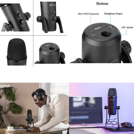 Boya BY-PM700 USB Condenser Triple-Capsule Microphone