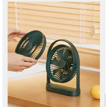 Jisulife FA19 Portable Rechargeable 4000mAH Battery with Type-C Charging Port Desk Fan