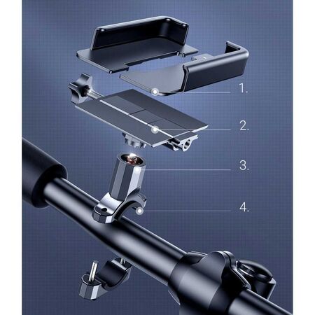 Joyroom JR-ZS252 Metal 360-Degree Rotation Phone Bracket for Bicycle Joyroom JR-ZS252 Metal 360-Degree Rotation Phone Bracket for Bicycle