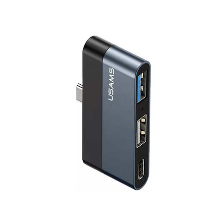 Usams US-SJ491 Type-C Mini Hub Ports USB Power Adapter